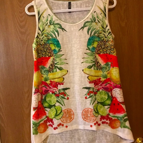 3 FOR $20 fruit bowl tank top M - Picture 1 of 3